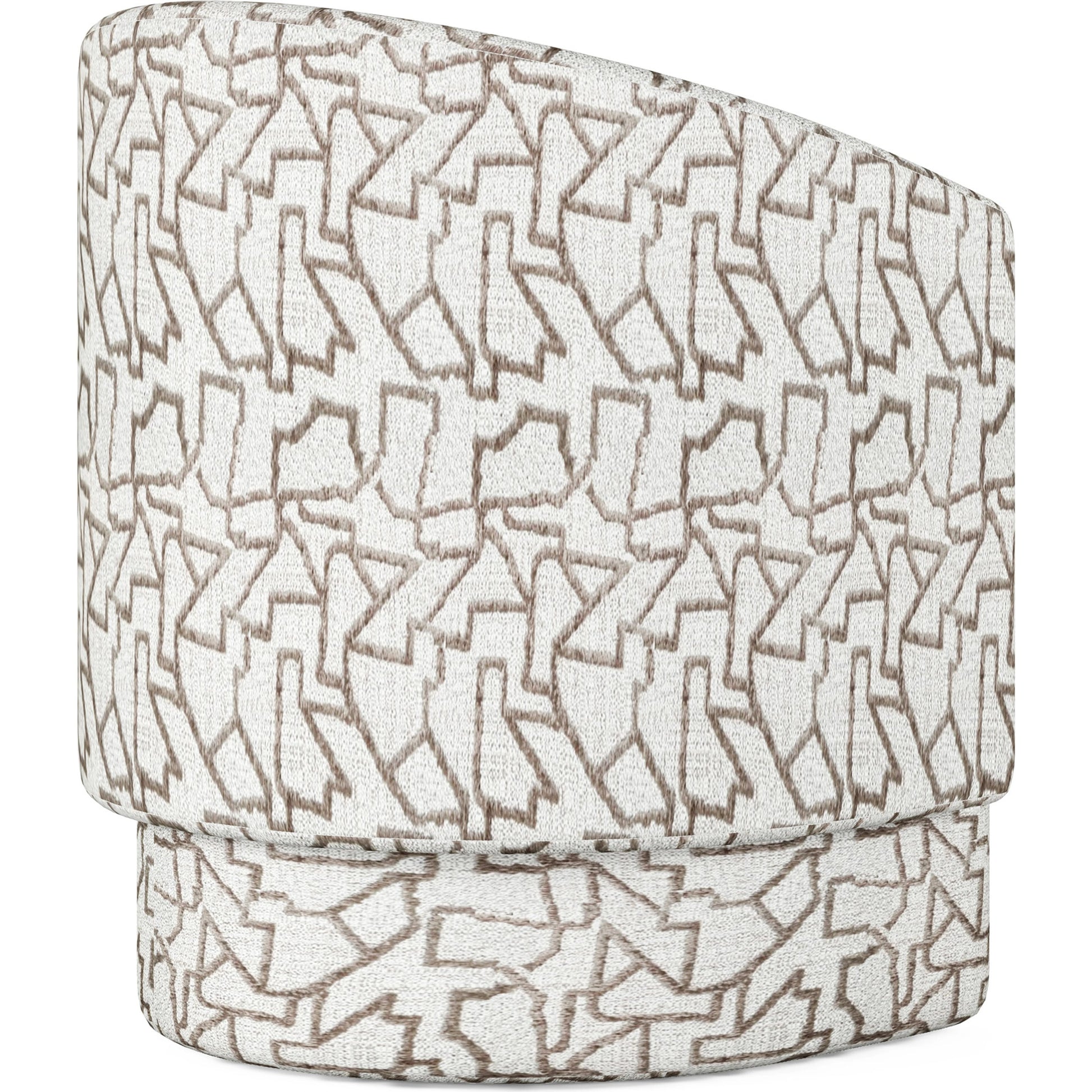 Portico Barrel Chair by A.R.T. Furniture in sienna. Made from parawood solids, foam, fabric in a modern style.