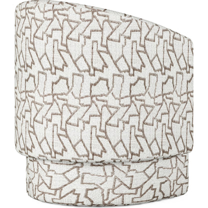 Portico Barrel Chair by A.R.T. Furniture in sienna. Made from parawood solids, foam, fabric in a modern style.
