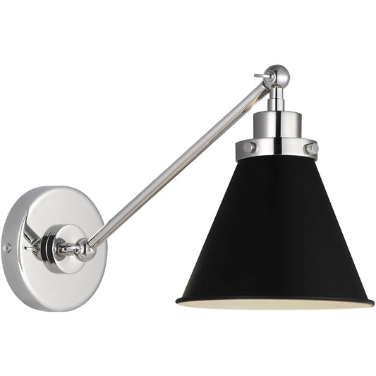 Wellfleet Single Arm Cone Task Sconce by Visual Comfort & Co.. Made from steel in a unique style.