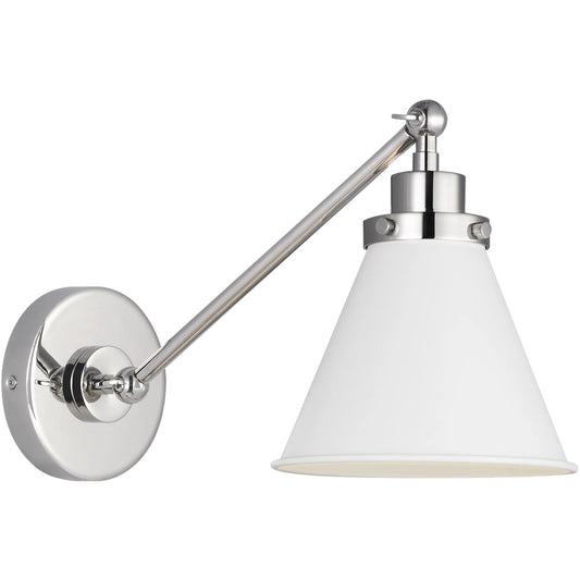 Wellfleet Single Arm Cone Task Sconce by Visual Comfort & Co.. Made from steel in a unique style.