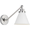 Matte White, Polished Nickel