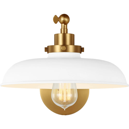 Wellfleet Single Arm Wide Task Sconce by Visual Comfort & Co.. Made from steel in a unique style.