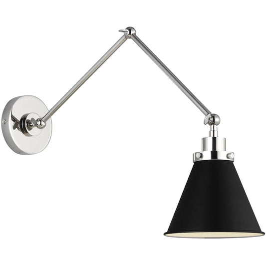 Wellfleet Double Arm Cone Task Sconce by Visual Comfort & Co.. Made from steel in a unique style.