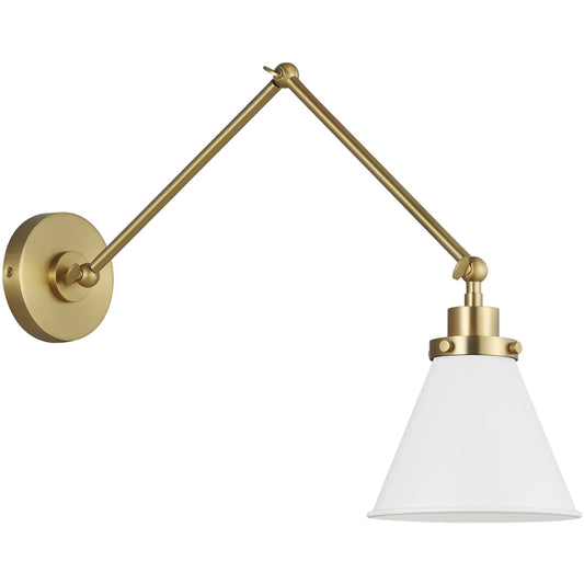 Wellfleet Double Arm Cone Task Sconce by Visual Comfort & Co.. Made from steel in a unique style.