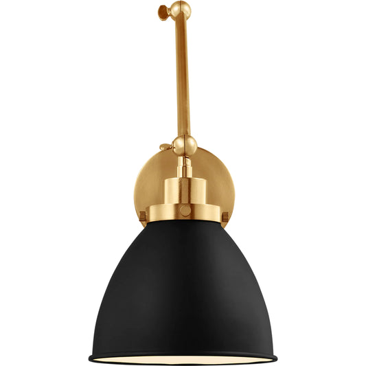 Wellfleet Double Arm Dome Task Sconce by Visual Comfort & Co.. Made from steel in a unique style.