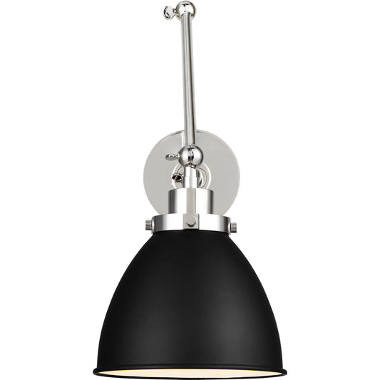 Wellfleet Double Arm Dome Task Sconce by Visual Comfort & Co.. Made from steel in a unique style.