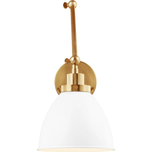 Wellfleet Double Arm Dome Task Sconce by Visual Comfort & Co.. Made from steel in a unique style.