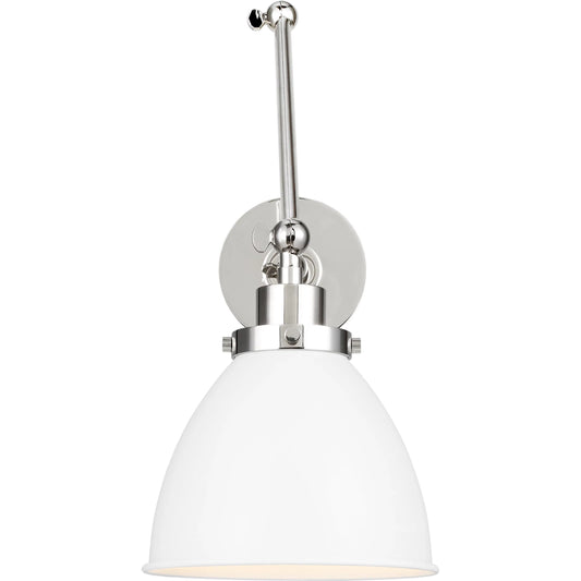 Wellfleet Double Arm Dome Task Sconce by Visual Comfort & Co.. Made from steel in a unique style.