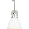 Matte White, Polished Nickel