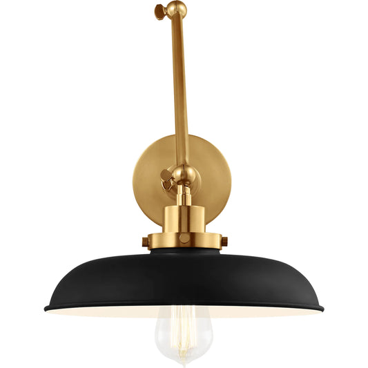 Wellfleet Double Arm Wide Task Sconce by Visual Comfort & Co.. Made from steel in a unique style.