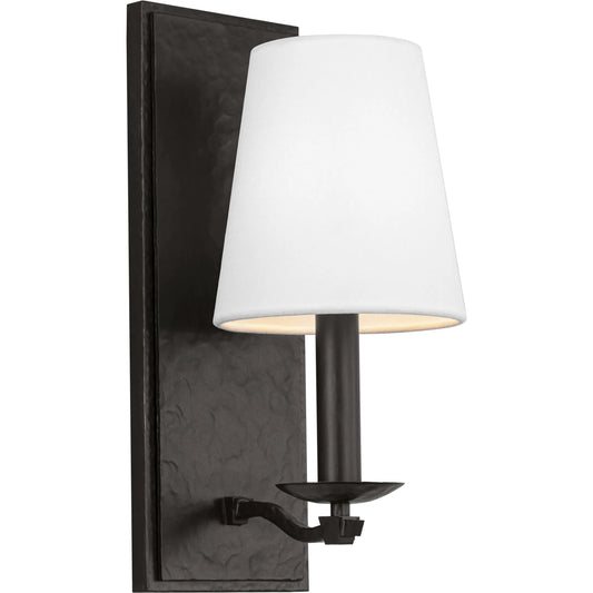 Wellen Sconce by Visual Comfort & Co. in aged iron. Made from steel in a unique style.