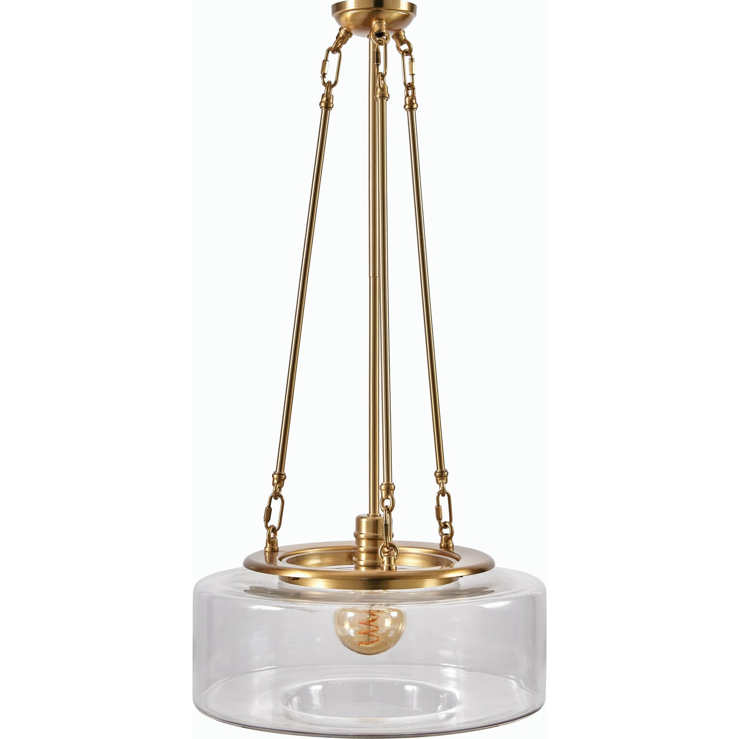 001 SI-2165571 | Primary Silo | Chiswick Pendant - 536149 by Surya in clear, translucent, gold and paintedpaintedmetallic. Made from iron, glass in a modern style.