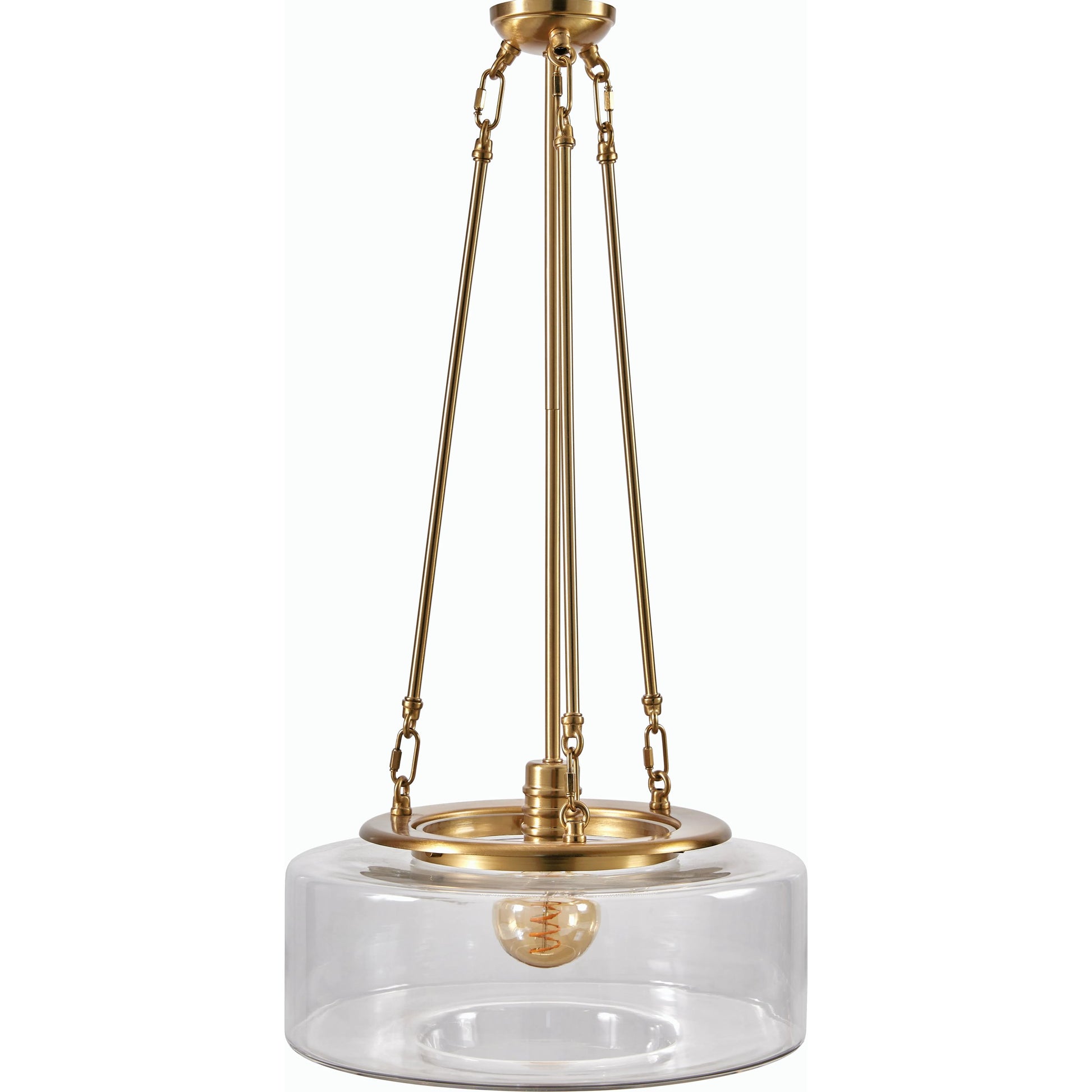 Chiswick Pendant - 536149 by Surya in clear, translucent, gold and paintedpaintedmetallic. Made from iron, glass in a modern style.