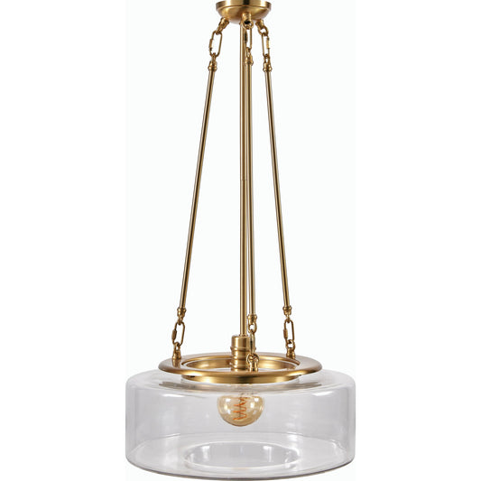 Chiswick Pendant - 536149 by Surya in fixture: gold, shade: clear, cord: translucent and paintedpaintedmetallic. Made from iron, glass in a modern style.