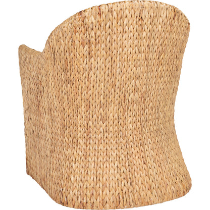 McPherson Water Hyacinth Chair by HedgeApple Essentials in natural, beige. Made from linen (100% polyester) in a cottage & farmhouse style.