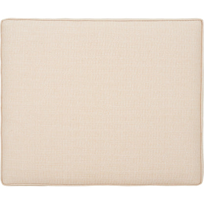 Aikan Woven Sea Grass Ottoman by Safavieh in natural, beige. Made from mahogany wood, linen (100% polyester), abaca, seagrass in a modern style.