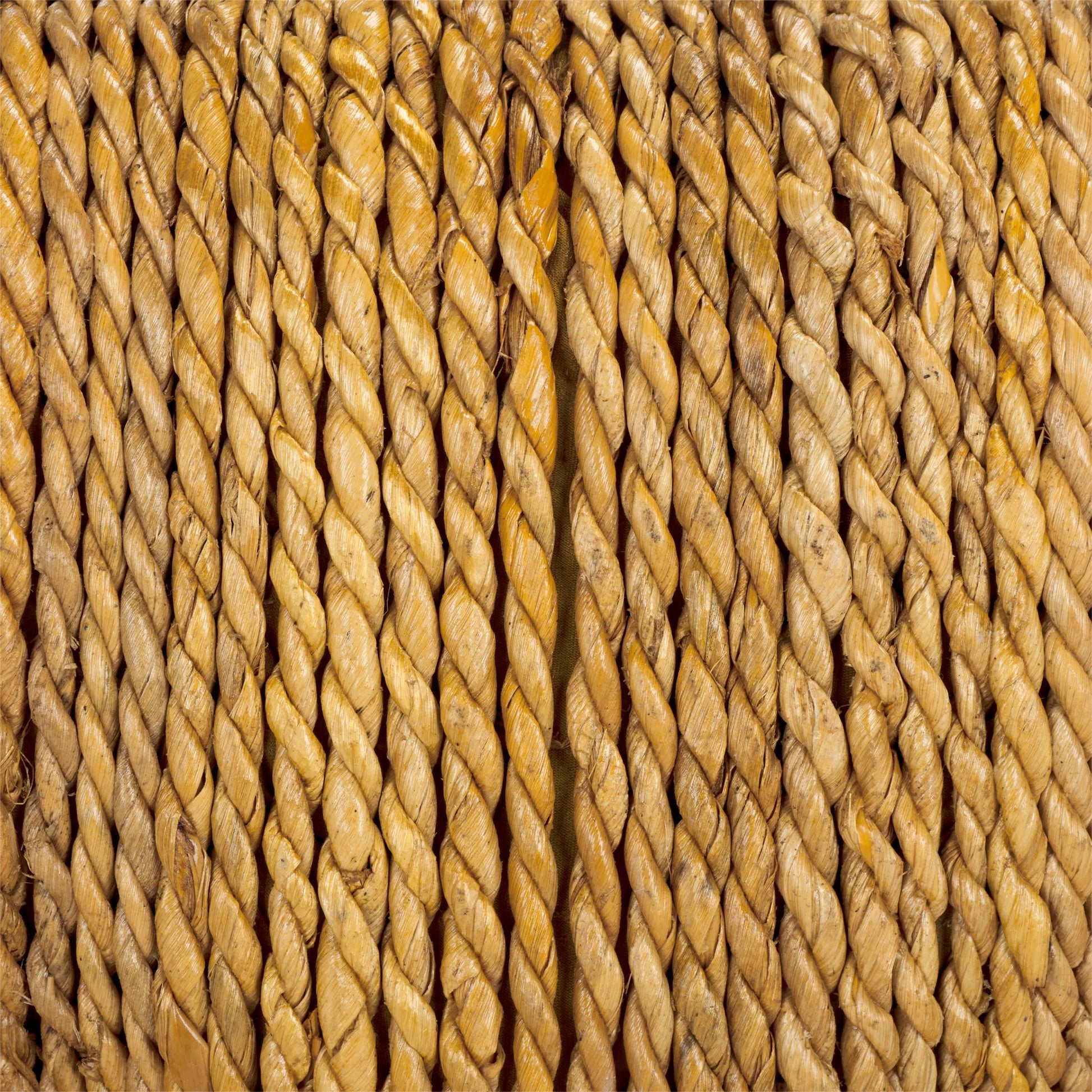 Broome Woven Abaca Ottoman by HedgeApple Essentials in natural. Made from mahogany, abaca in a rustic style.