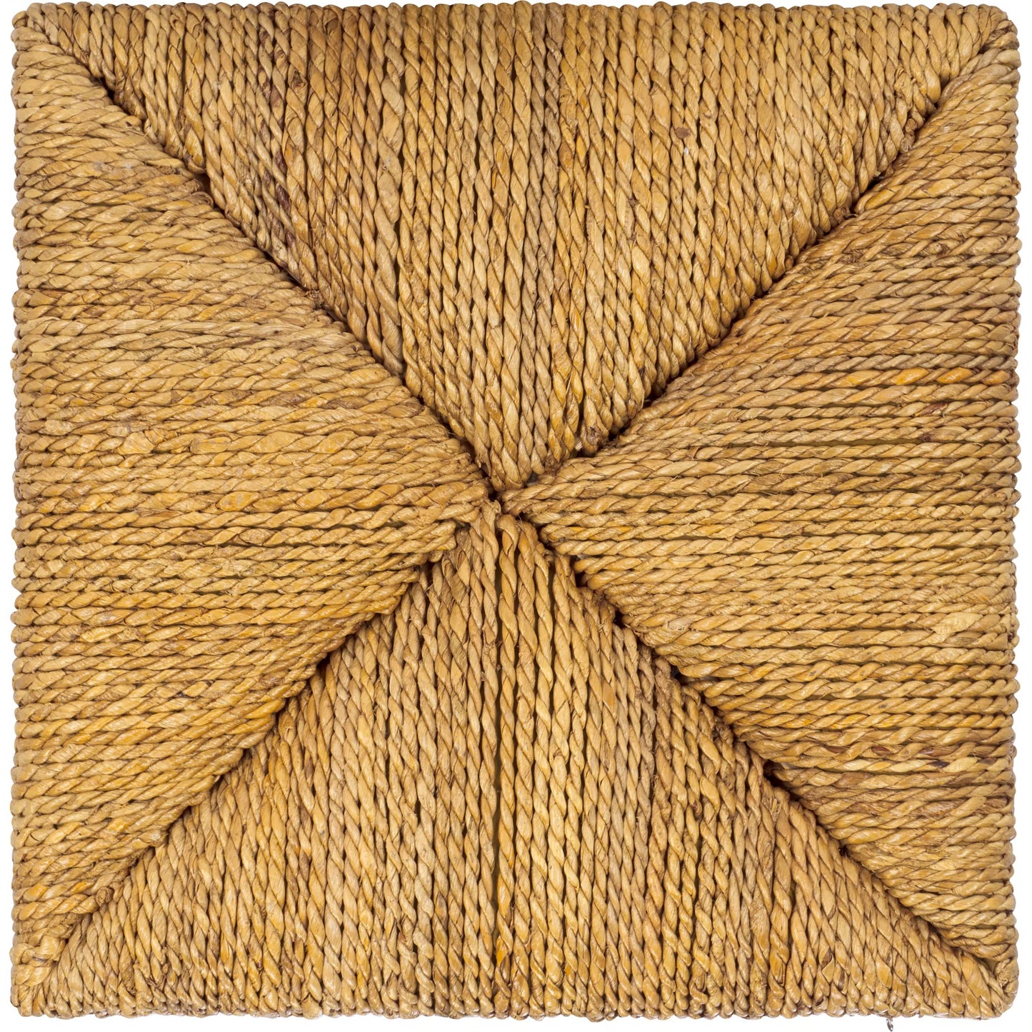 004 SI-2453929 | Additional Silo | Broome Woven Abaca Ottoman by HedgeApple Essentials in natural. Made from mahogany, abaca in a rustic style.
