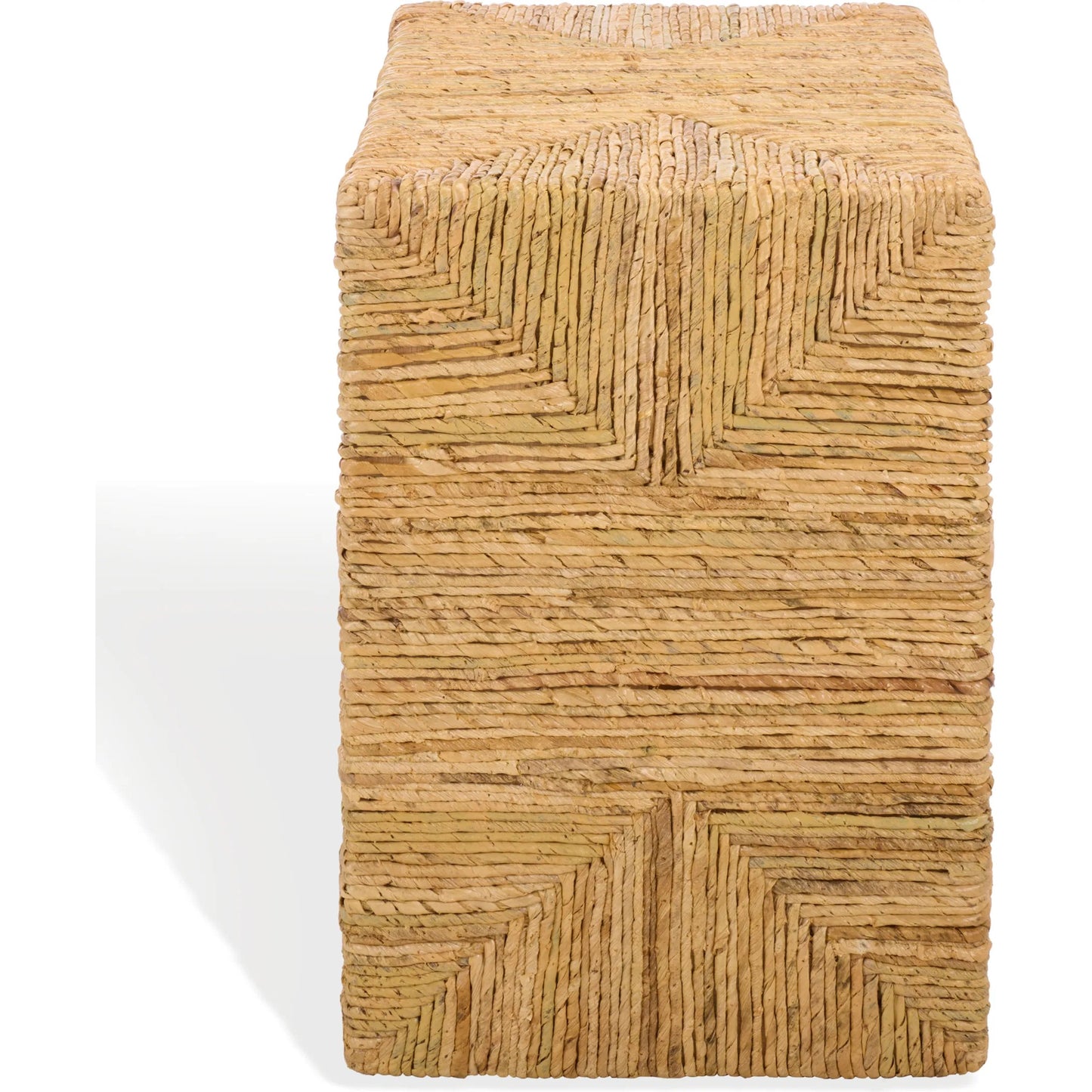 002 SI-2629829 | Additional Silo | Sedgwick Abaca Accent Table by HedgeApple Essentials in natural. Made from mahogany wood, plywood, woven abaca in a unique style.