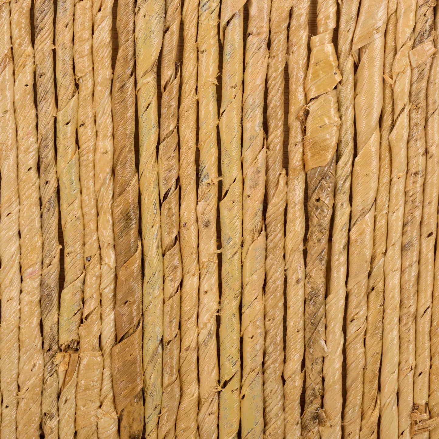006 SI-2629829 | Closeup | Sedgwick Abaca Accent Table by HedgeApple Essentials in natural. Made from mahogany wood, plywood, woven abaca in a unique style.