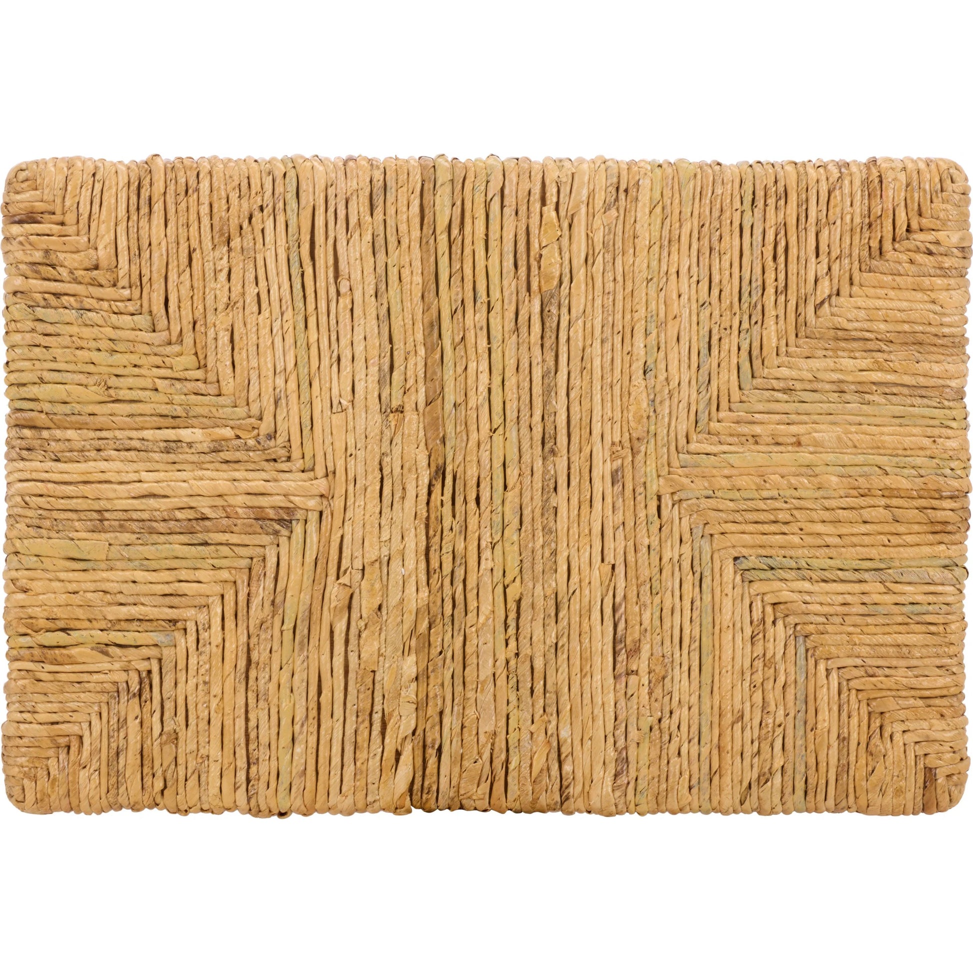 Sedgwick Abaca Accent Table by HedgeApple Essentials in natural. Made from mahogany wood, plywood, woven abaca in a unique style.