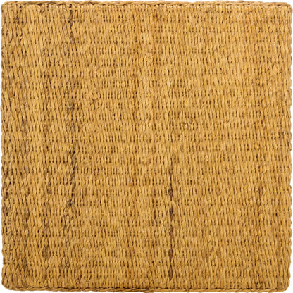 Blount Abaca Square Coffee Table by HedgeApple Essentials in natural. Made from mahogany wood, plywood, woven abaca in a unique style.