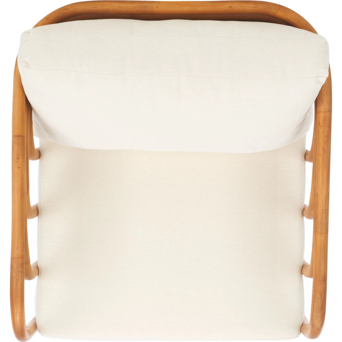 007 SI-2249568 | Additional Silo | Ballard Rattan Accent Chair by HedgeApple Essentials in natural, white. Made from ratan pole linen (100% polyester) polyurethane foam in a transitional style.