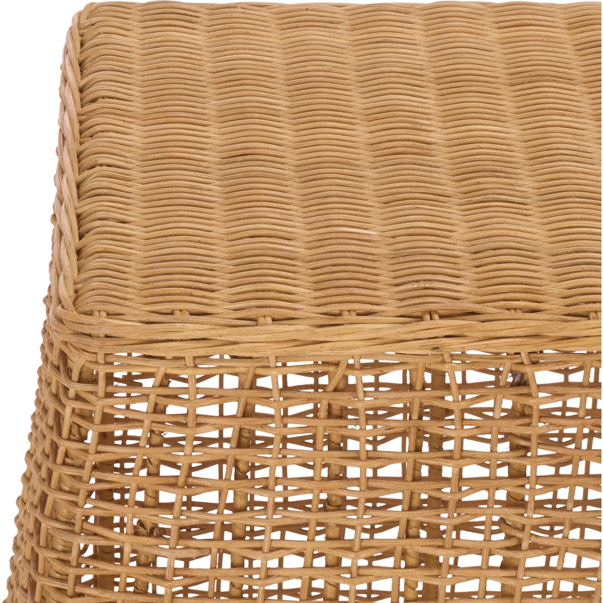 East Rattan Console Table by HedgeApple Essentials in natural. Made from plywood, rattan, fitrit, iron in a unique style.