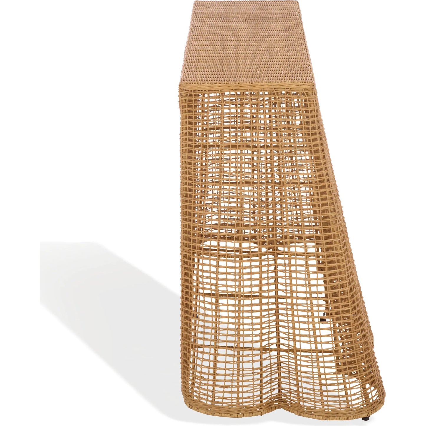 002 SI-2629835 | Additional Silo | East Rattan Console Table by HedgeApple Essentials in natural. Made from plywood, rattan, fitrit, iron in a unique style.