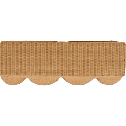 East Rattan Console Table by HedgeApple Essentials in natural. Made from plywood, rattan, fitrit, iron in a unique style.