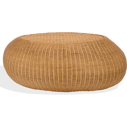 Drew Rattan Coffee Table by HedgeApple Essentials in natural. Made from plywood, rattan, fitrit in a unique style.