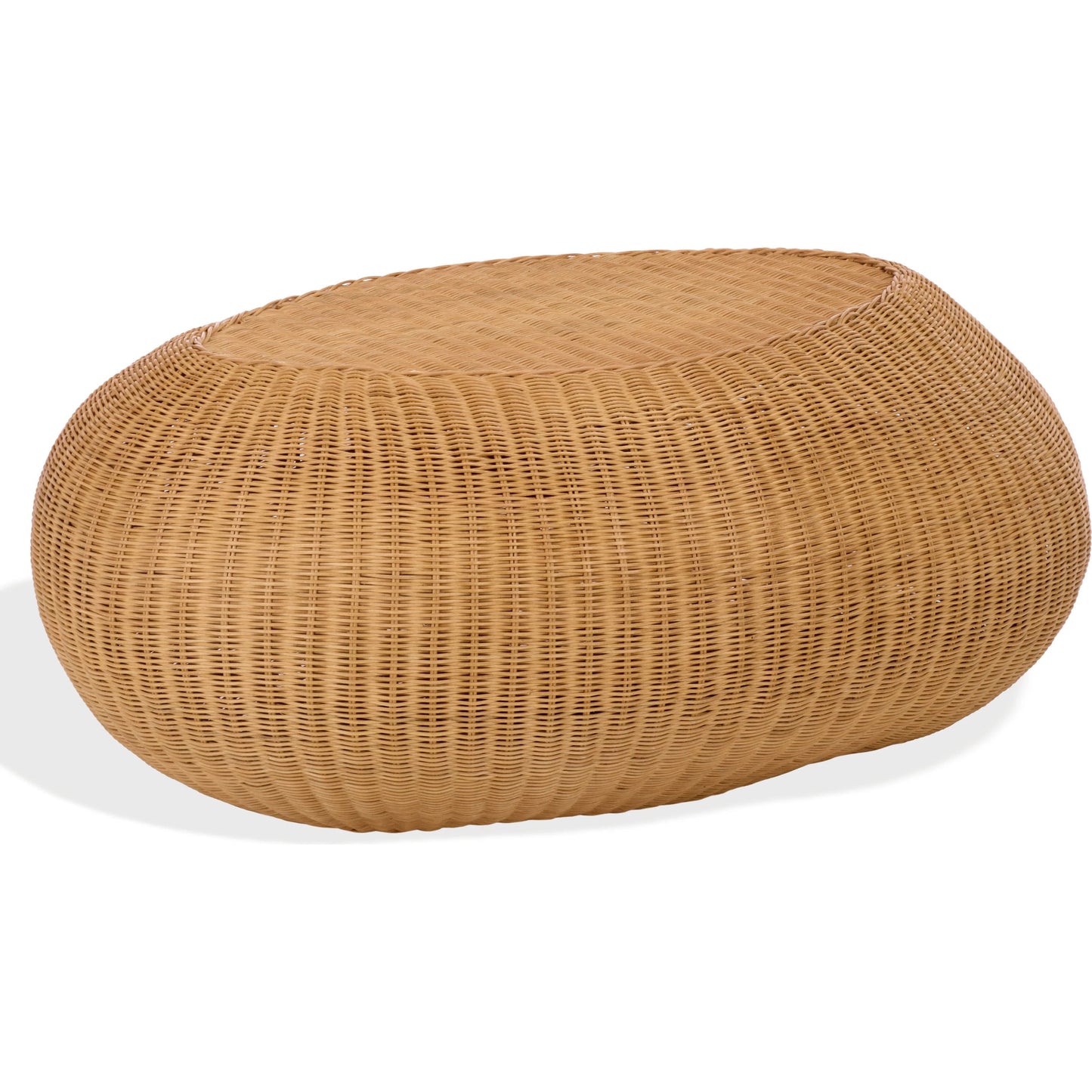 005 SI-2629838 | Additional Silo | Drew Rattan Coffee Table by HedgeApple Essentials in natural. Made from plywood, rattan, fitrit in a unique style.