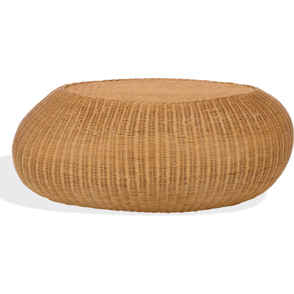 Drew Rattan Coffee Table by HedgeApple Essentials in natural. Made from plywood, rattan, fitrit in a unique style.
