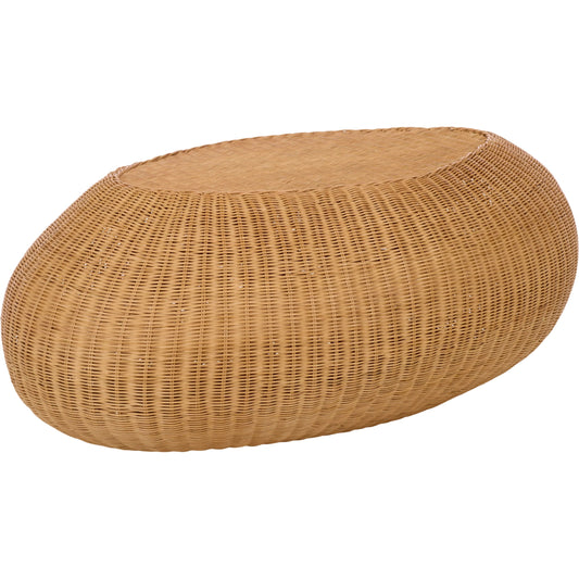 001 SI-2629838 | Primary Silo | Drew Rattan Coffee Table by HedgeApple Essentials in natural. Made from plywood, rattan, fitrit in a unique style.