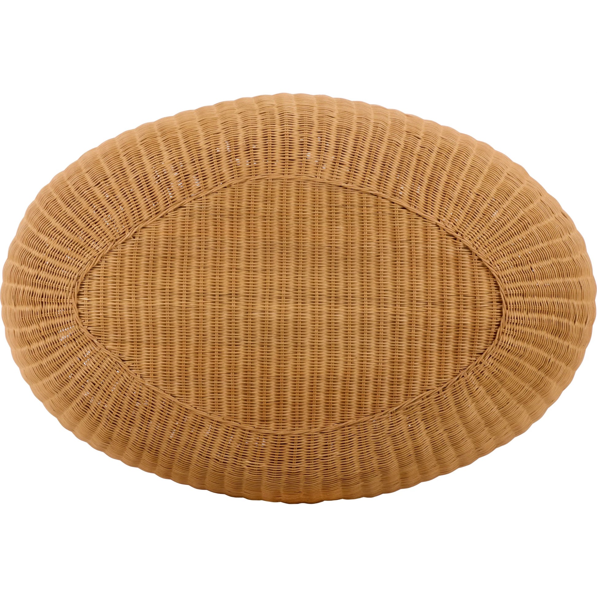 Drew Rattan Coffee Table by HedgeApple Essentials in natural. Made from plywood, rattan, fitrit in a unique style.