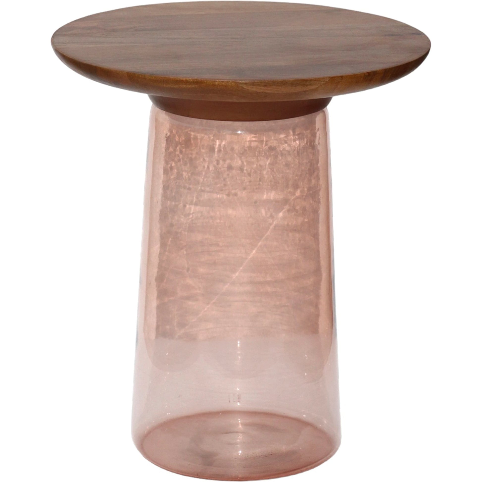 Colwyn End Table - 527916 by Surya. Made from top: mango wood, base: glass in a modern style.
