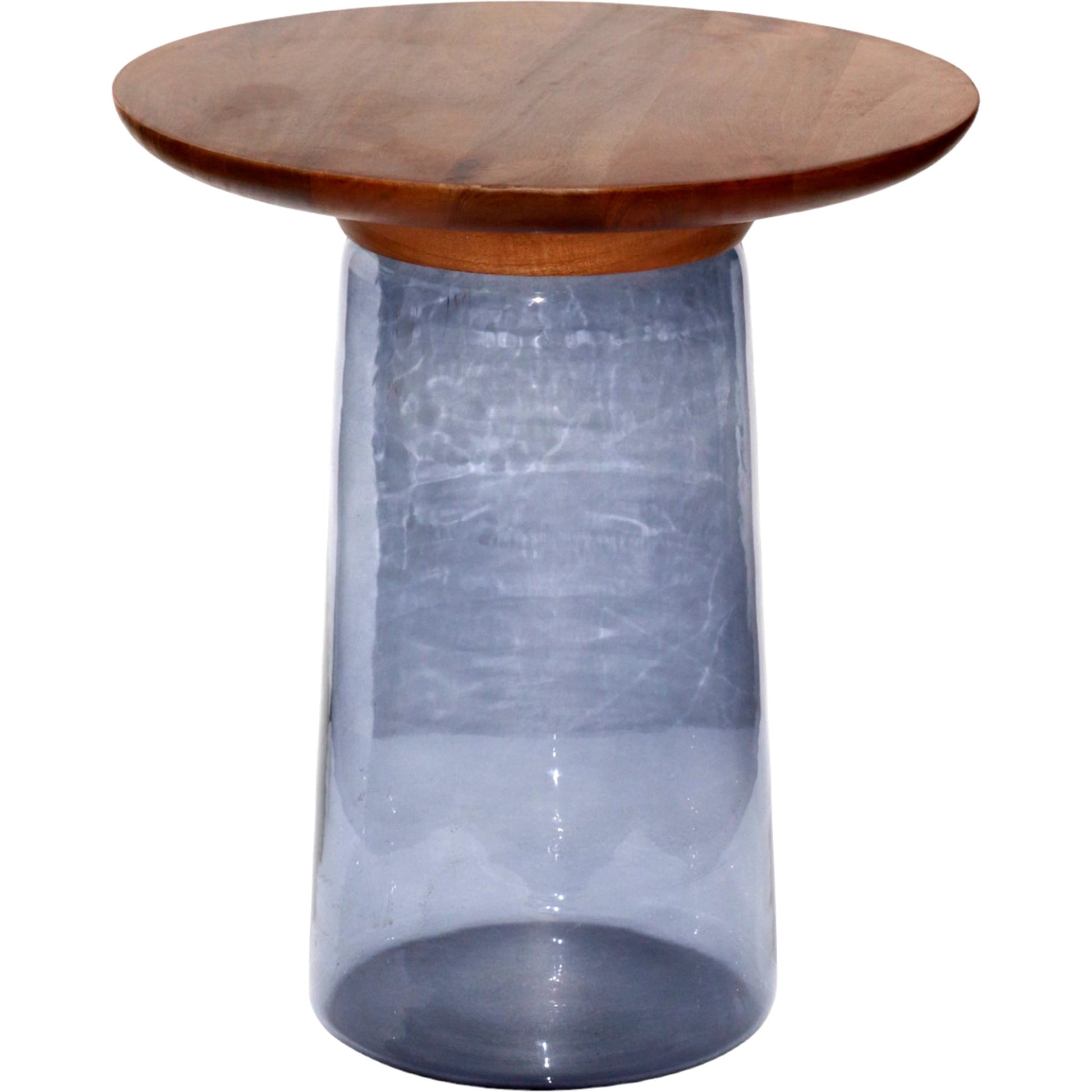 Colwyn End Table - 527916 by Surya. Made from top: mango wood, base: glass in a modern style.