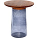 Colwyn End Table - 527916 by Surya. Made from top: mango wood, base: glass in a modern style.