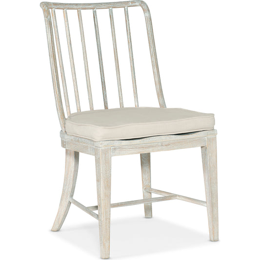 Serenity Bimini Spindle Side Chair (Set of 2) by Hooker Furniture in beige and surf, oyster. Made from beech, fabric in a cottage & farmhouse style.