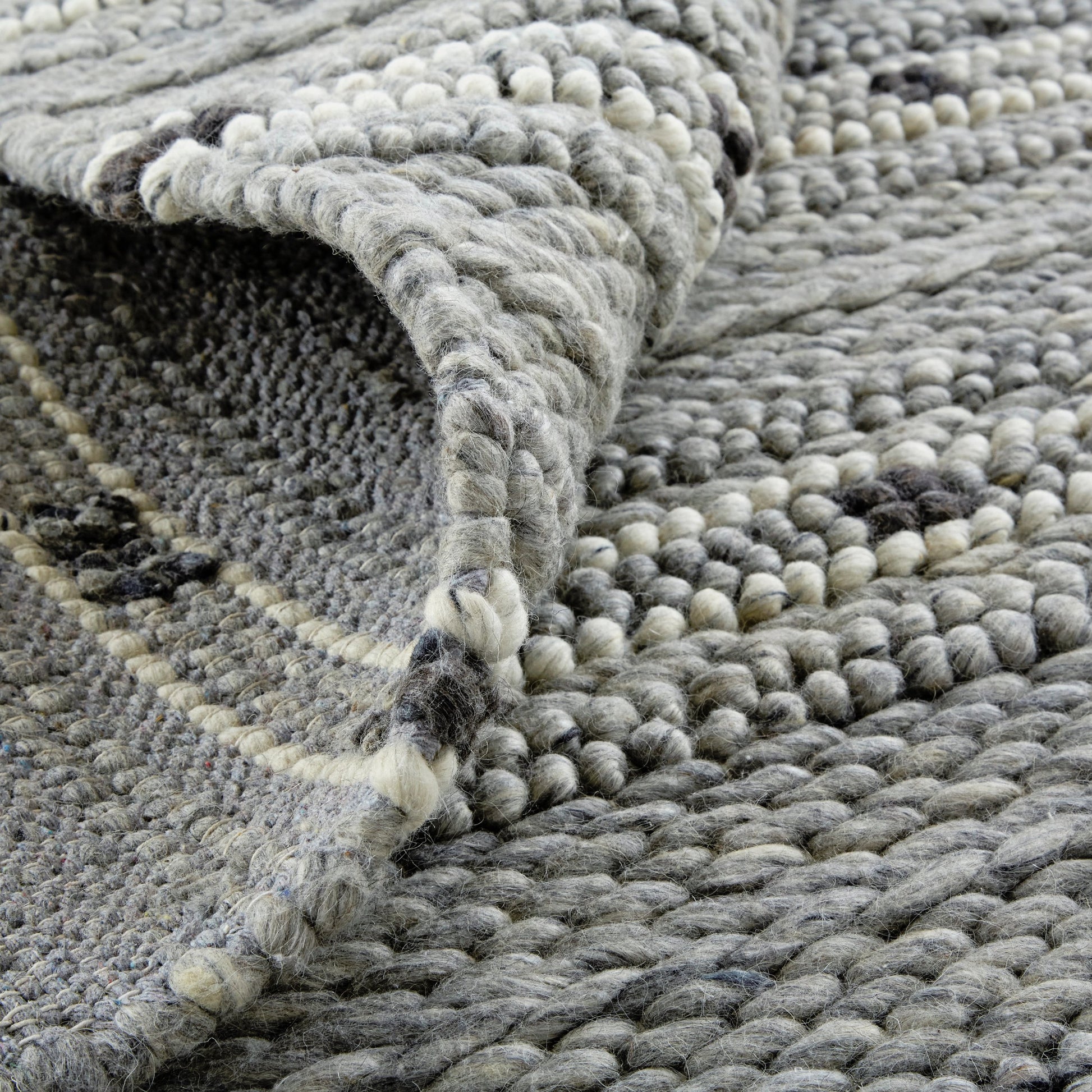 Cicero Transitional Stripes Rug - T15T8006 by Thom Felicia by Feizy Rugs in gray, black, white. Made from wool in a unique style.