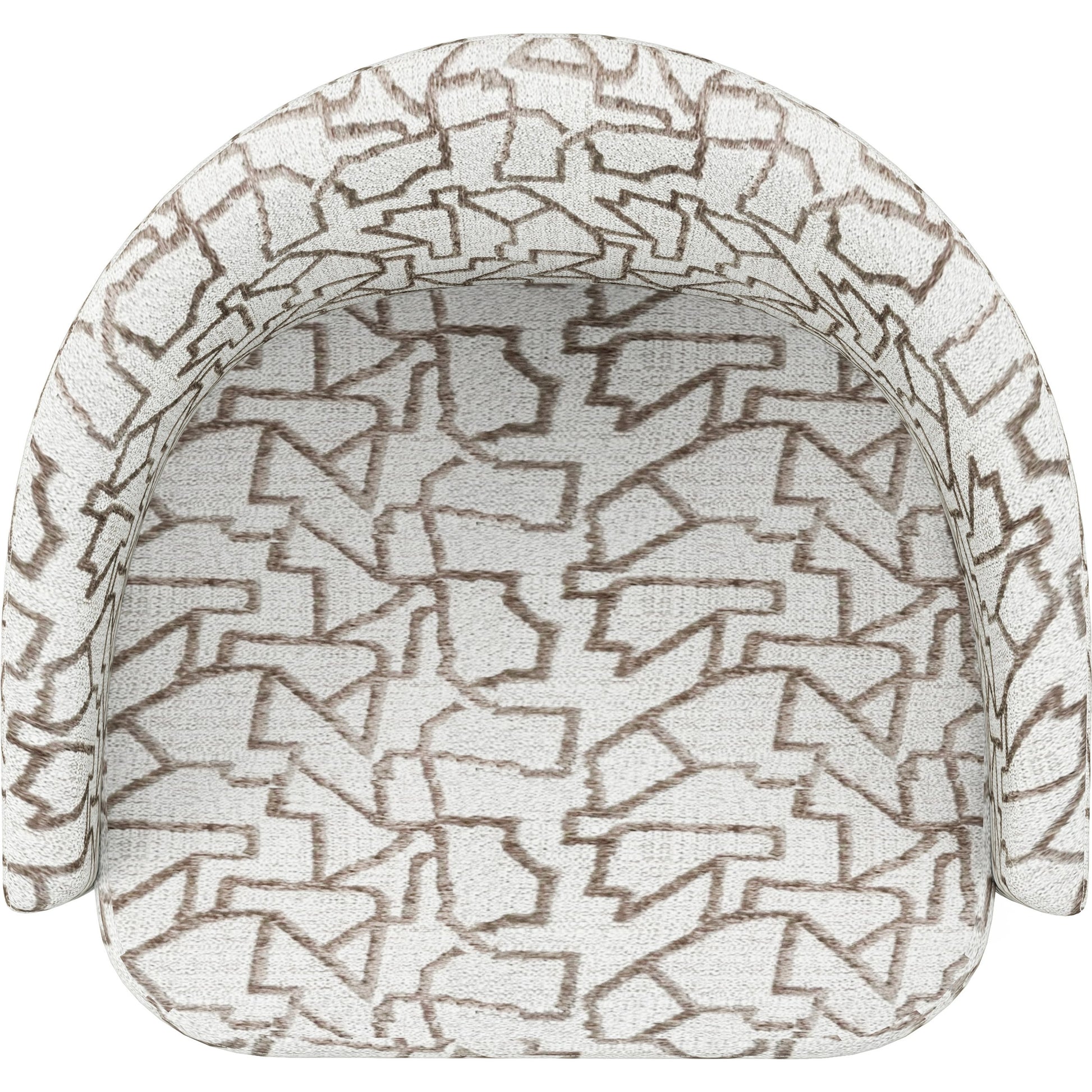 Portico Barrel Chair by A.R.T. Furniture in sienna. Made from parawood solids, foam, fabric in a modern style.
