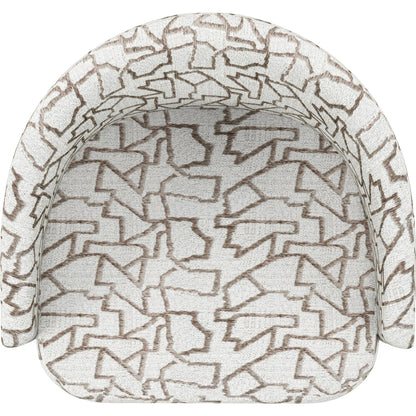 Portico Barrel Chair by A.R.T. Furniture in sienna. Made from parawood solids, foam, fabric in a modern style.