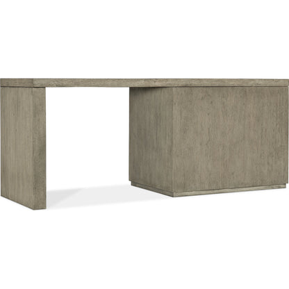 Linville Falls Desk - 72" Top-Lateral File and Leg by Hooker Furniture in mink. Made from oak veneers in a modern style.