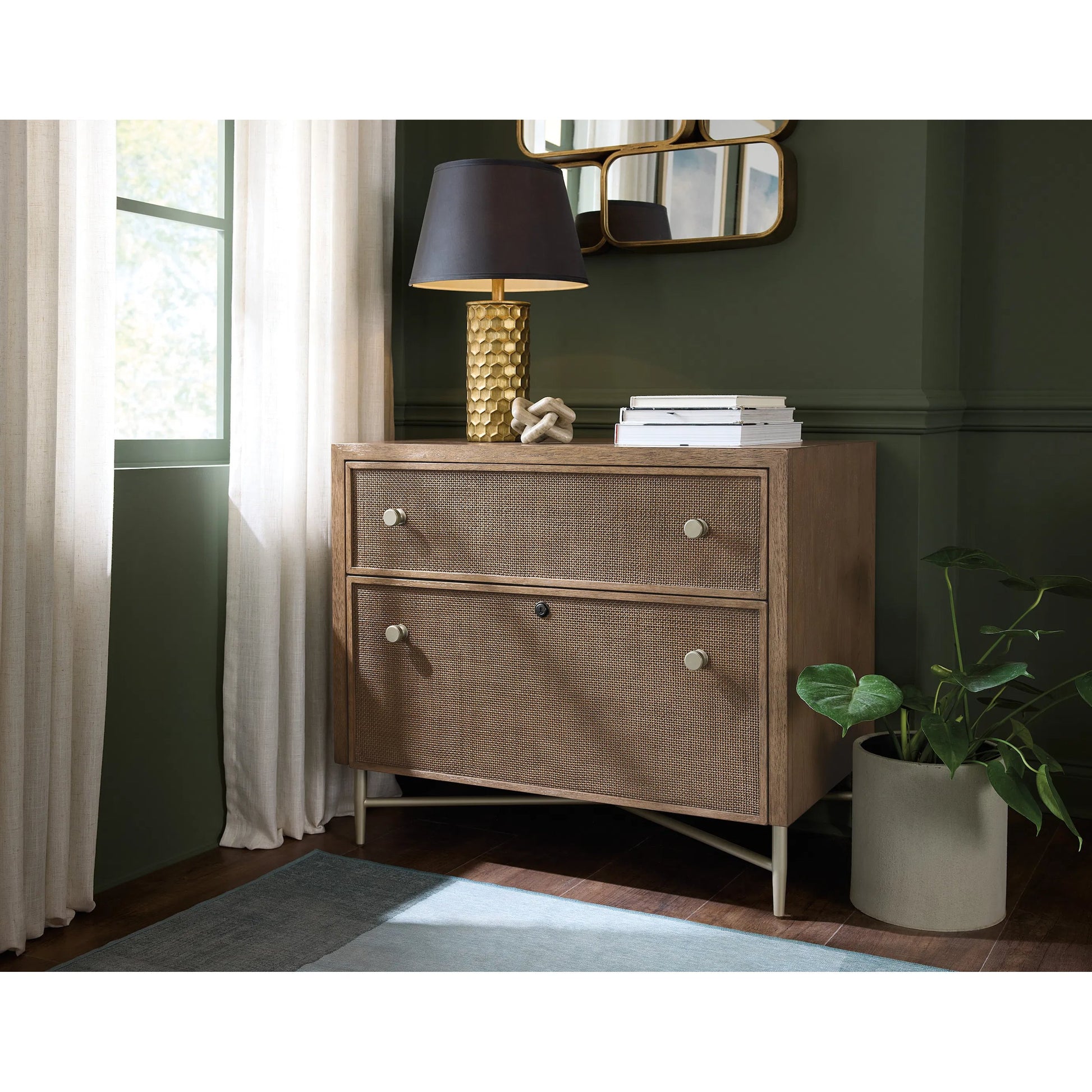 Sonnet Lateral File by Hooker Furniture in medium wood and wren. Made from unique in a transitional style.