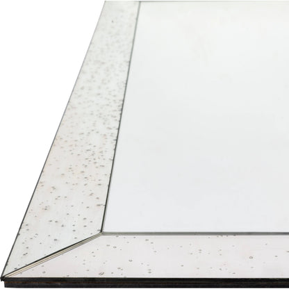 Crystalline - 27989 by Surya in metallic silver and antiqued. Made from mirror, manufactured wood in a modern style.