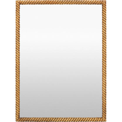 Calayan Accent Mirror by Livabliss in antiqued silver gray. Made from manufactured wood in a unique style.