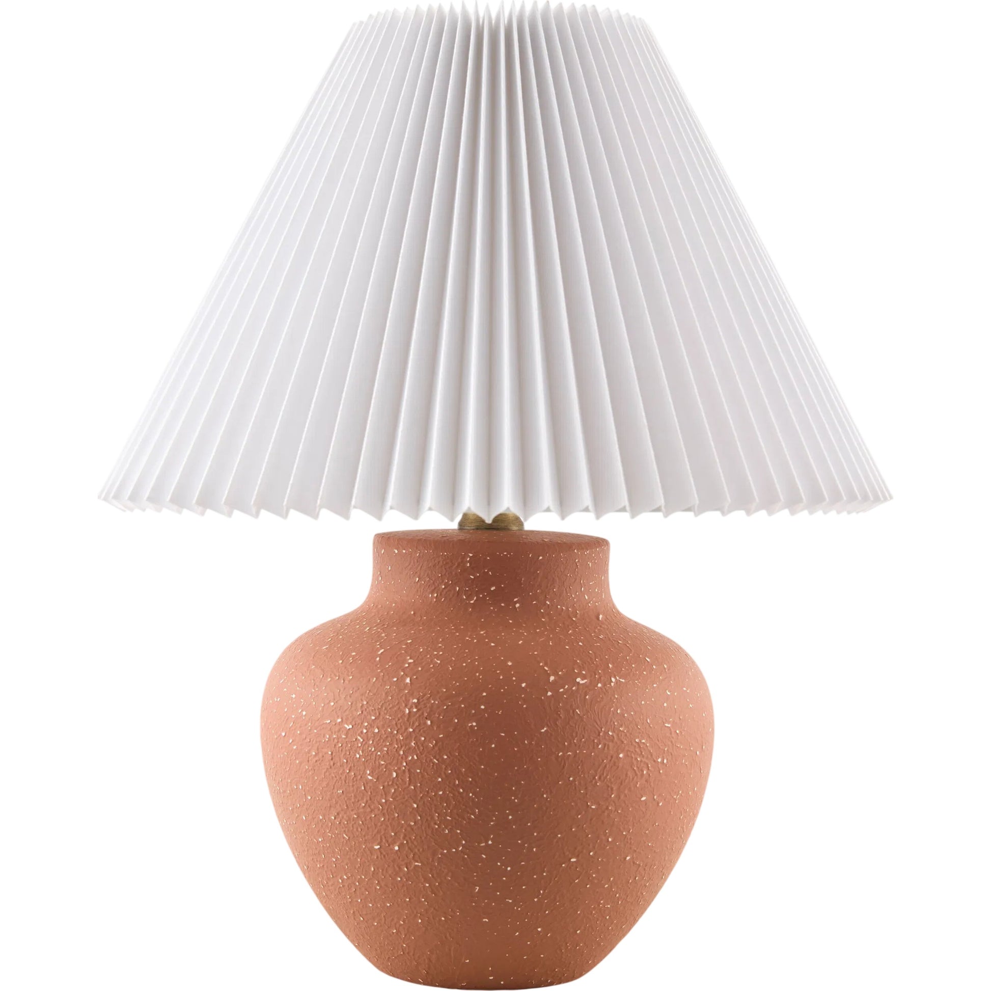 Clayden Accent Table Lamp by Livabliss in red, white, translucent and glazed. Made from ceramic, linen, polyester in a unique style.