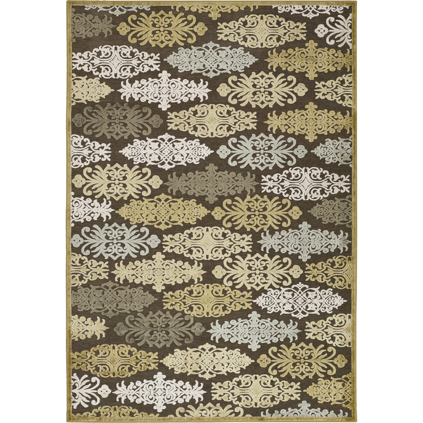 001 85093-33651,85093-33654 | Primary Silo | Cynthia CYN-3800 Rug by Surya in milk chocolate. Made from 60% viscose, 40% polyester in a unique style.