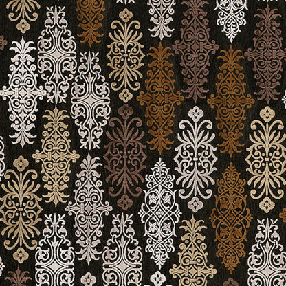 Cynthia CYN-3801 Rug by Surya in cream, ivory, dark brown. Made from 60% viscose, 40% polyester in a unique style.