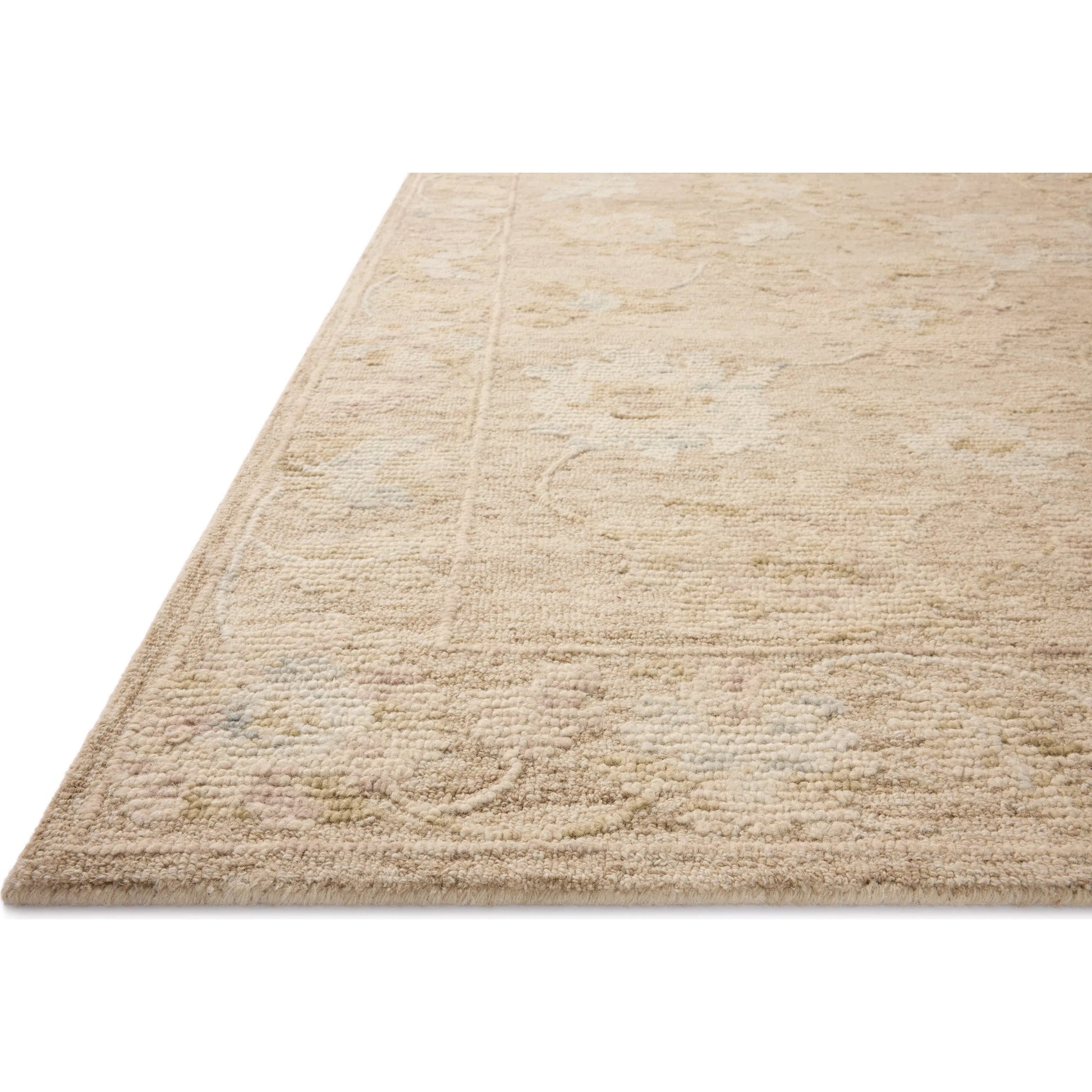 Cynthia CYN-01 Rug by Loloi in oatmeal, multi. Made from 80% wool, 20% cotton in a unique style.